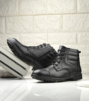 Afrojack Boots For Men(Black , 9)