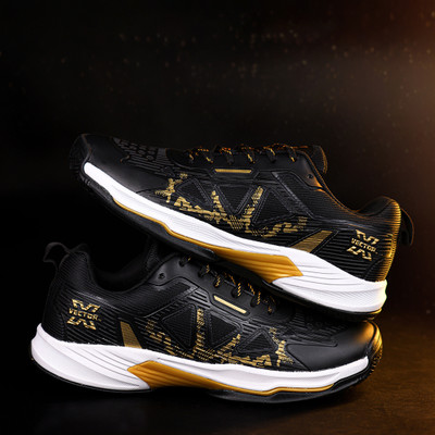 VECTOR X COURT STAR Breathable Mesh+TPU Film Upper|Rubber Outsole for boys women Sports Badminton Shoes For Men(Black , 6)