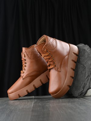 El Paso EPWNZ13110 Lightweight Comfort Summer Trendy Premium Stylish Boots For Women(Tan)