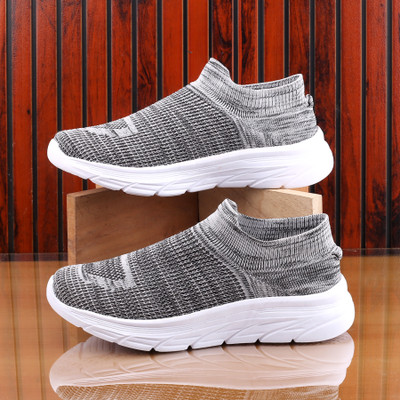 Kraasa ProRider Walking Shoes For Men(Grey , 8)