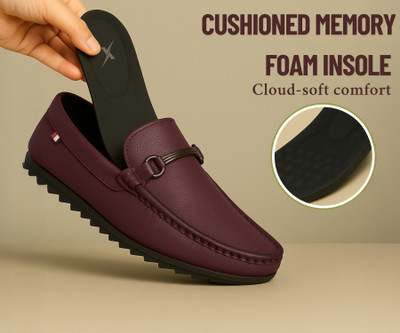 Kraasa lightweight, Premium, Comfort, Summer Tendy, Outdoor Loafers For Men(Maroon , 7)