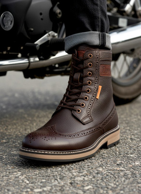 ALBERTO TORRESI Sabastian Brouge High Tops Series 36 Boots For Men Boots For Men(Brown , 10)