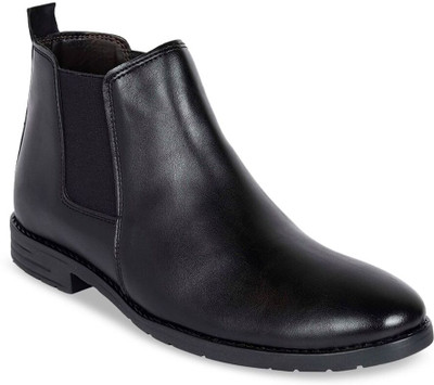 Roadster RDECBT061BL Boots For Men(Black , 8)
