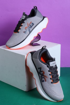 COLUMBUS REGEN Casual Shoes|Training & Gym Shoes|Walking Shoes| Running Shoes For Men(Grey, Orange , 7)