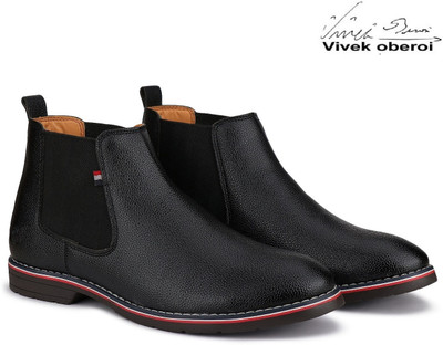 BERSACHE Bersache Comfortable Casual Outdoor Stylish Partywear Boots Boots For Men(Black , 8)