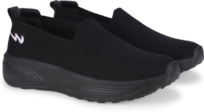 CAMPUS MARLIN Women's Casual Shoes | Comfy Memory Insole with PilloFoam | Slip-On Casuals For Women(Black , 7)
