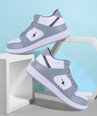 Sparx SM 737 | Stylish, Comfortable | High Tops For Men(Grey, White , 10)