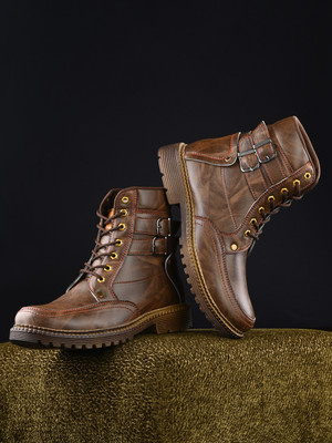 BIG FOX Big Fox Men's 666 High Ankle Riding/Trekking Hiking & Trekking Boots For Men Boots For Men(Brown , 6)