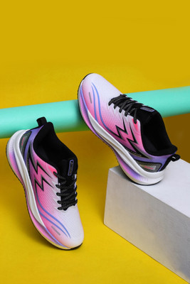 Abros SAM PRO Athleisure Cultured Round-Toe Shape & Cushioning Technology Walking Shoes For Men(Pink , 7)