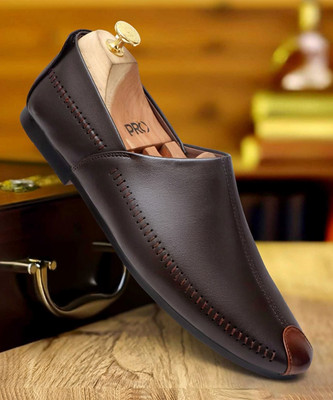 Mark Range Stylish/Party Wear/Casual/Design Casual Fashion Party Wedding Evening Slip On For Men(Brown , 7)