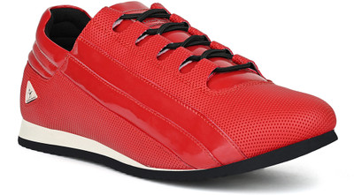 LOUIS STITCH Play Mens Red Casual Sneakers Comfortable for All Day Wear (SNK-SSFR) UK 7 Sneakers For Men(Red , 7)