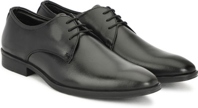 Inflation Men's Classic Brogue Black Italian Leather Party Wear For Men(Black , 6)