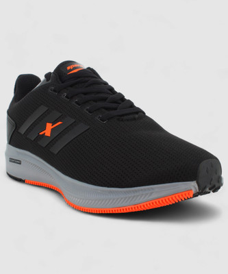 Sparx SM-676 Running Shoes For Men(Black, Orange , 6)