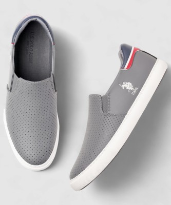 U.S. POLO ASSN. CAMPBELL 2.0 Slip On Sneakers For Men(Grey , 7)