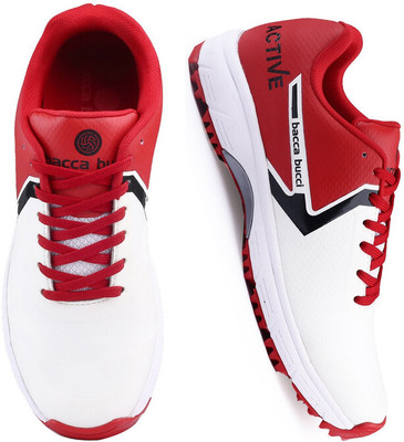 bacca bucci Centurion Glide Elite Cricket Shoes High-Performance Running Shoes For Men(Red , 6)