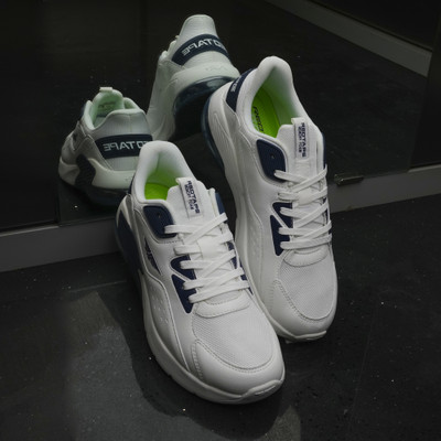 RED TAPE Casuals For Men(White, Navy , 8)