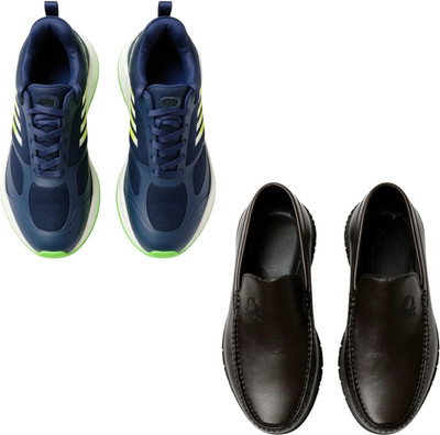 Plama Stylish Casual Shoes for Men – Perfect for Daily Wear Casuals For Men(Navy, Black , 6)