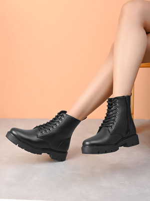 KILLER Black Casual Boots For Women Boots For Women(Black , 7)