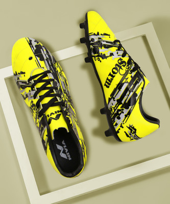 NIVIA Storm Football Shoes For Men(Yellow , 10)