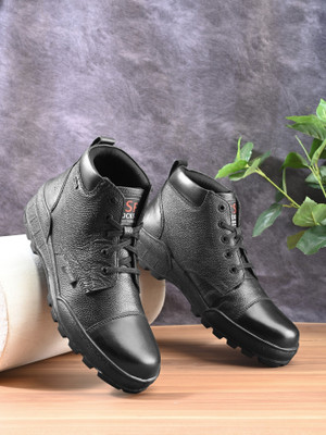 TSF 787 BLACK-39 Boots For Men(Black , 5)