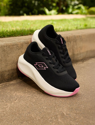 LOTTO Running Shoes For Women(Black , 3)