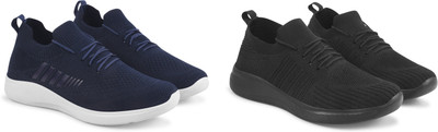 Face Stylish Sports Shoes for Men – Ideal for Running, Gym & Training Sneakers For Men(Blue, Black , 7)
