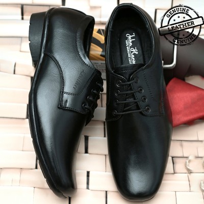 John Karsun Party Wear Formal Shoes for men |Office |wedding |comfortable |executive Lace Up For Men(Black)
