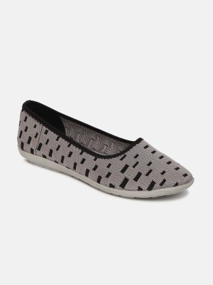 Marc Loire Women's Athleisure Knitted Active Wear Grey Slip-On Shoes for Daily, 4 UK Bellies For Women(Grey)