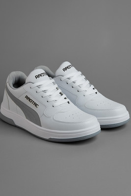 radtac RADTAC Comfortable Lace-Up | Sport Shoes | Daily Wear & Casual | Outfits Casuals For Men(White, Grey , 10)