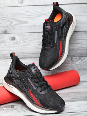 Abros SWORD Athleisure Cultured Round-Toe Shape & Hyperfuse Technology Sneakers For Men(Black , 6)