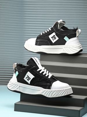 MACTREE Sneakers For Men(Black , 6)