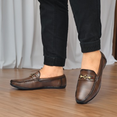 Deals4you Loafers For Men(Tan , 10)