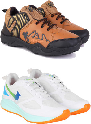 ABN Casuals For Men(Brown, White , 9)