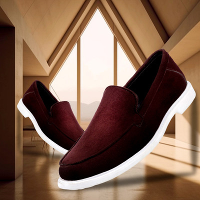 BXXY Men's New Stylish Brown Casual Loafer And Moccasion, Party Wear Shoes Bellies For Men(Brown , 7)