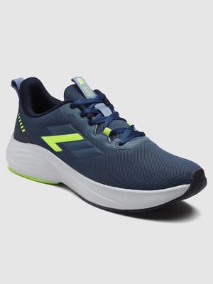 action Athleo RUNNER 132 Durable Comfortable Lightweight Sports Lace Up Running Shoes For Men(Grey, Blue , 9)
