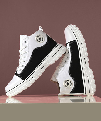 Kook N Keech Sneakers For Men(White, Black , 9)