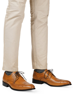HATS OFF ACCESSORIES Lace Up For Men(Tan , 9)