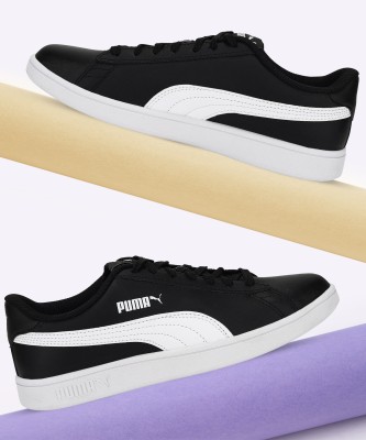 PUMA Smash V2 L Sneakers For Men(Black)