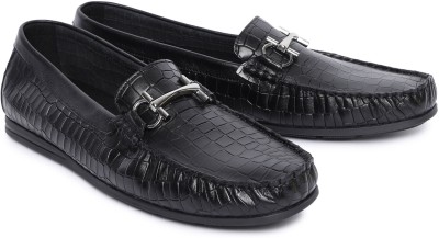 GABICCI Avanzo-Black Loafers For Men(Black , 11)