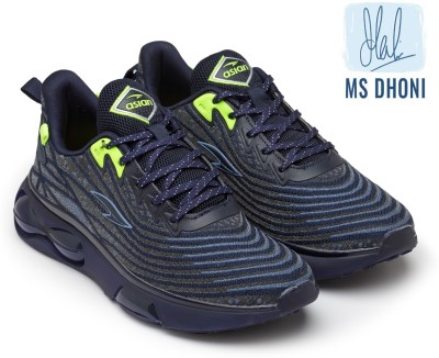 asian Airweave-02 Navy Sneakers,Gym,Sports,Stylish Running Shoes For Men(Navy, Green)