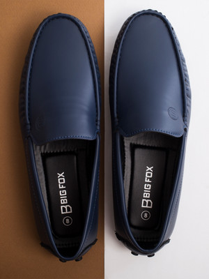 BIG FOX Latest Design Strider-5 Color Block Loafers For Men(Blue , 6)