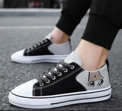 Creer STYLISH Sneakers For Men(Black, Grey)