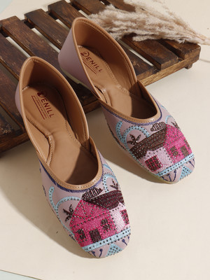 Denill Bellies For Women(Pink , 5)
