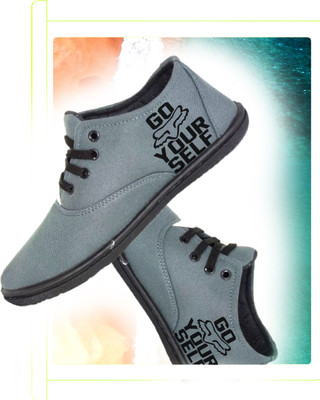 Kenamin Stylish Casual Shoes for Men and kids Casuals For Men(Grey, Black , 6)