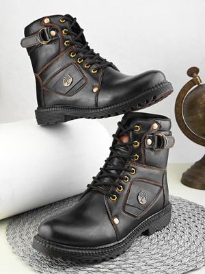 KILLER Black Casual Boots For Men Boots For Men(Black , 7)