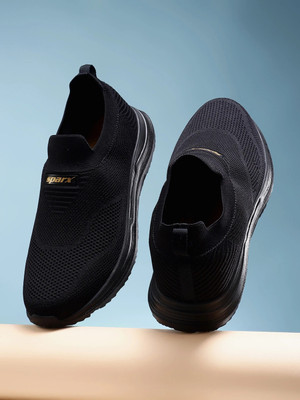 Sparx SM 9071 | Stylish, Comfortable | Slip On For Men(Black, Gold , 7)