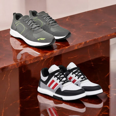 KRITON Trendy & Durable Men’s Boots – Perfect for Everyday Wear Boots For Men(Grey, Multicolor , 7)