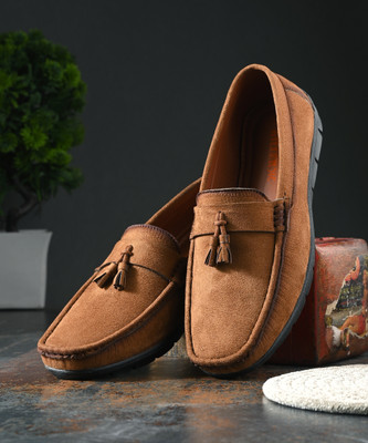 KILLER KL50006 Lightweight Comfort Extra Soft Summer Trendy Premium Stylish Loafers For Men(Tan , 7)