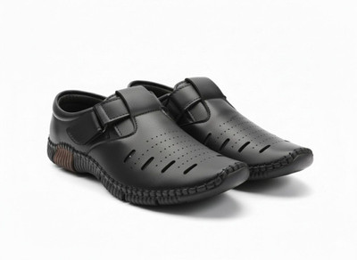 viblush Men’s Black Stylish Loafers Shoes Loafers For Men(Black , 6)