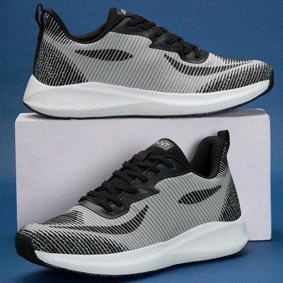 AVANT ImpactPro Outdoor Sports Shoes with Enhanced Grip TPR Outsole&Laces Running Shoe Running Shoes For Men(Grey , 10)